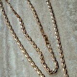 Lantisor elegant din aur - 14 karate, cu lungimea de 55 cm, 7,5 grame